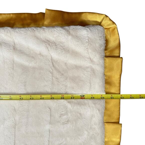 MINKY COUTURE Sunflower Field Snuggle Lovey Blanket 52x37” Satin Edging - Picture 2 of 5